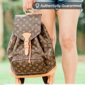 🔥EXTRA LARGE🔥 Louis Vuitton Backpack Monogram Montsouris GM Bag LV
